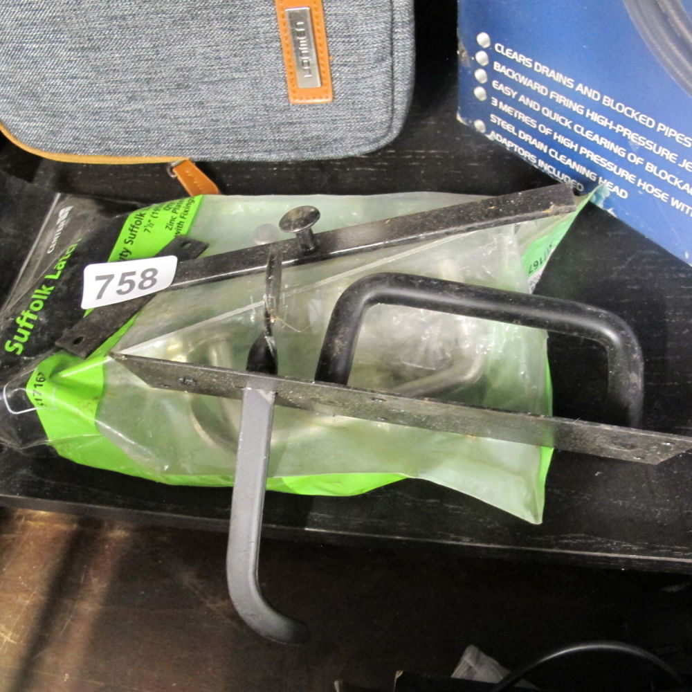 Lot 758: Small and large Suffolk door latches