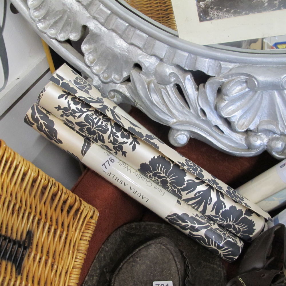 Lot 776: 4 Rolls of Laura Ashley Tatton wallpaper