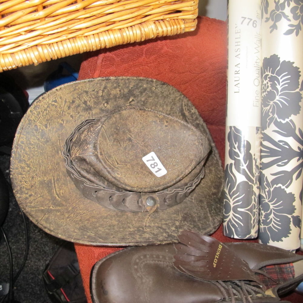 Lot 781: Jaccara Australian Kangaroo skin hat