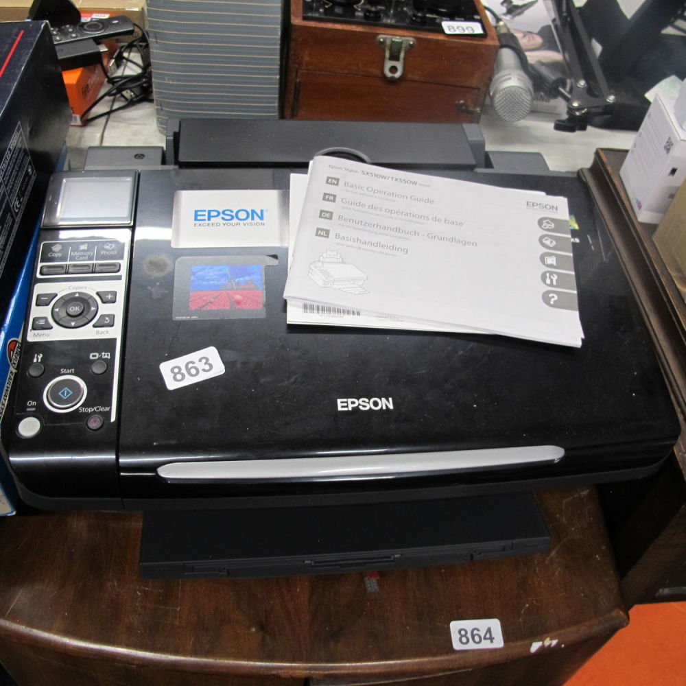 Lot 863: Epson printer and photocopier 