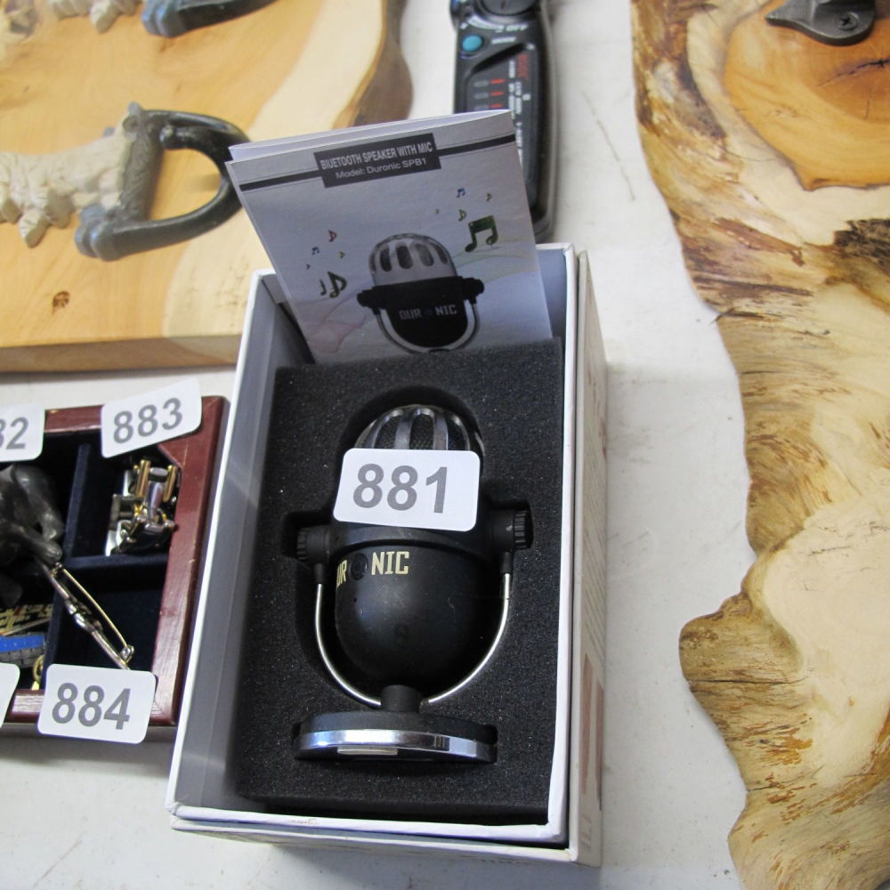Lot 881: Duronic SPB1 Bluetooth speaker with mic