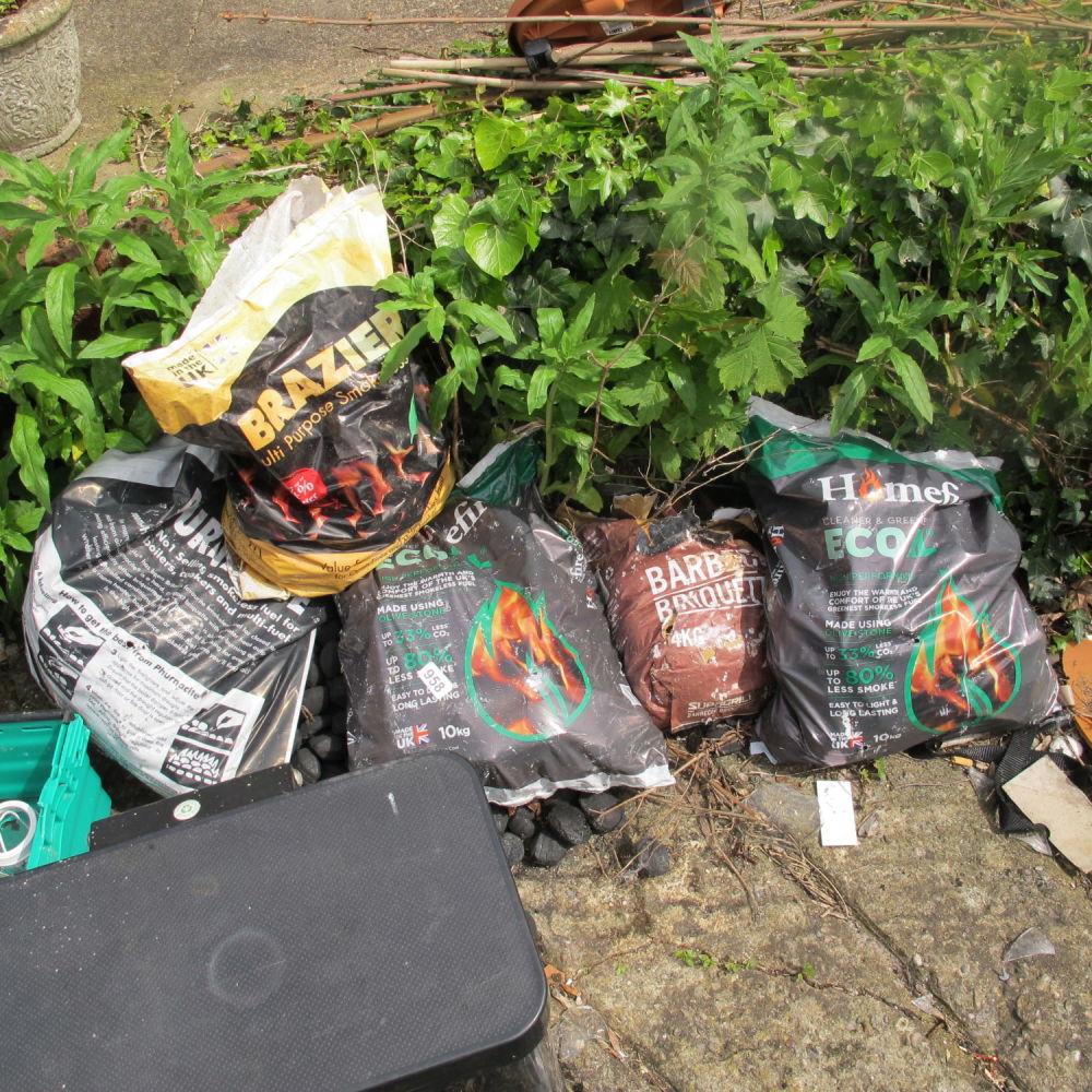 Lot 958: Bags of coal 