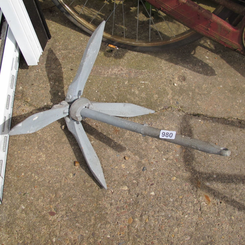 Lot 980: boat anchor good for disposing of a body...