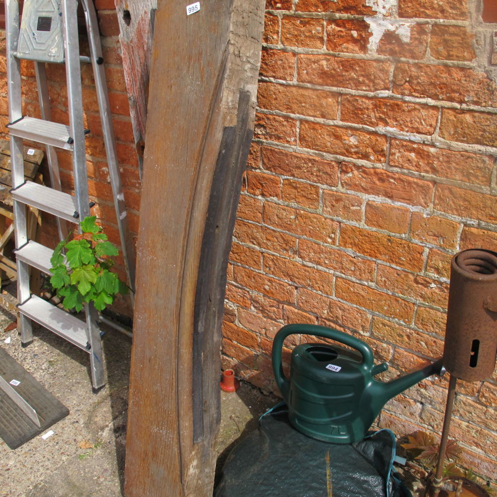 Lot 995: large wooden fireplace top