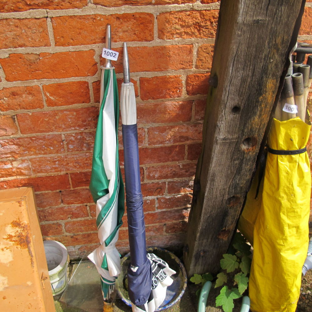 Lot 1002: Two golf umbrellas 