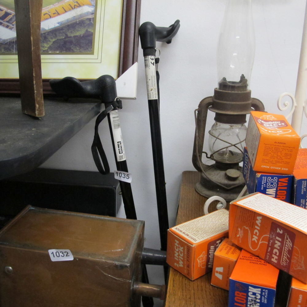 Lot 1035: Arm support walking canes