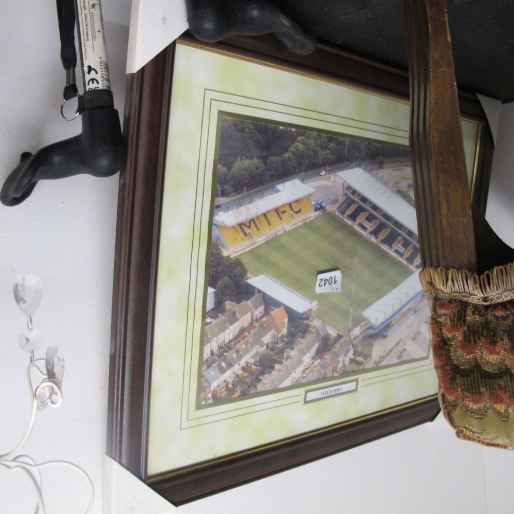 Lot 1042: Framed Mansfield Town Field Hill football stadium photo