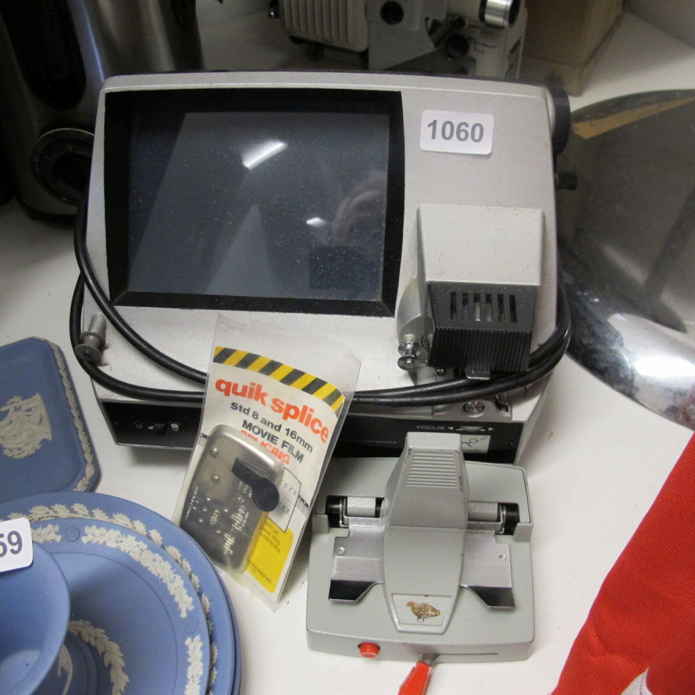 Lot 1060: Film viewer, splicer and splicing tape
