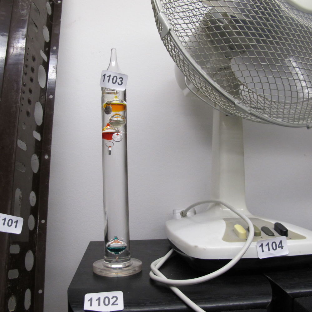 Lot 1103: Galileo glass thermometer