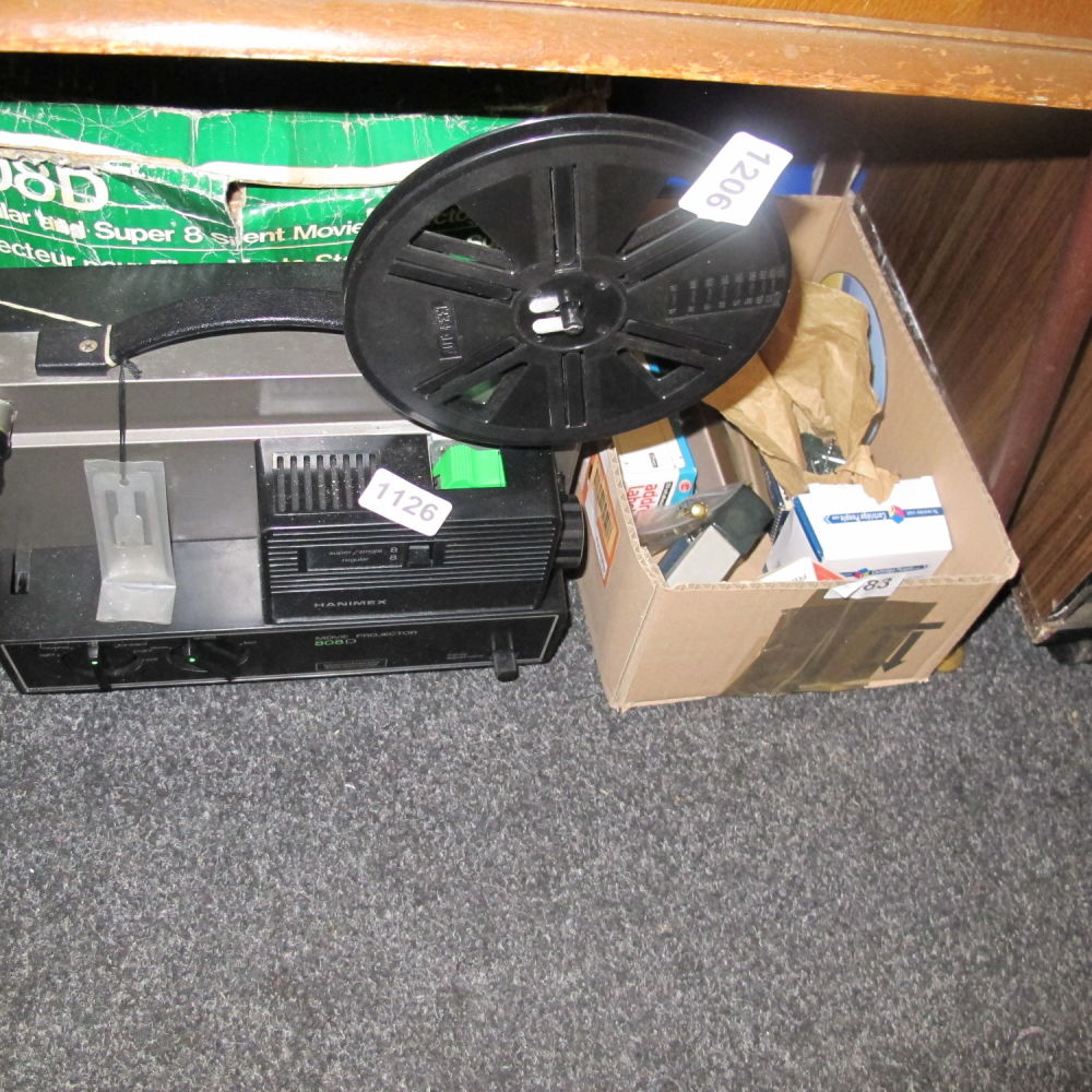 Lot 1126: Hanimex reel projector 