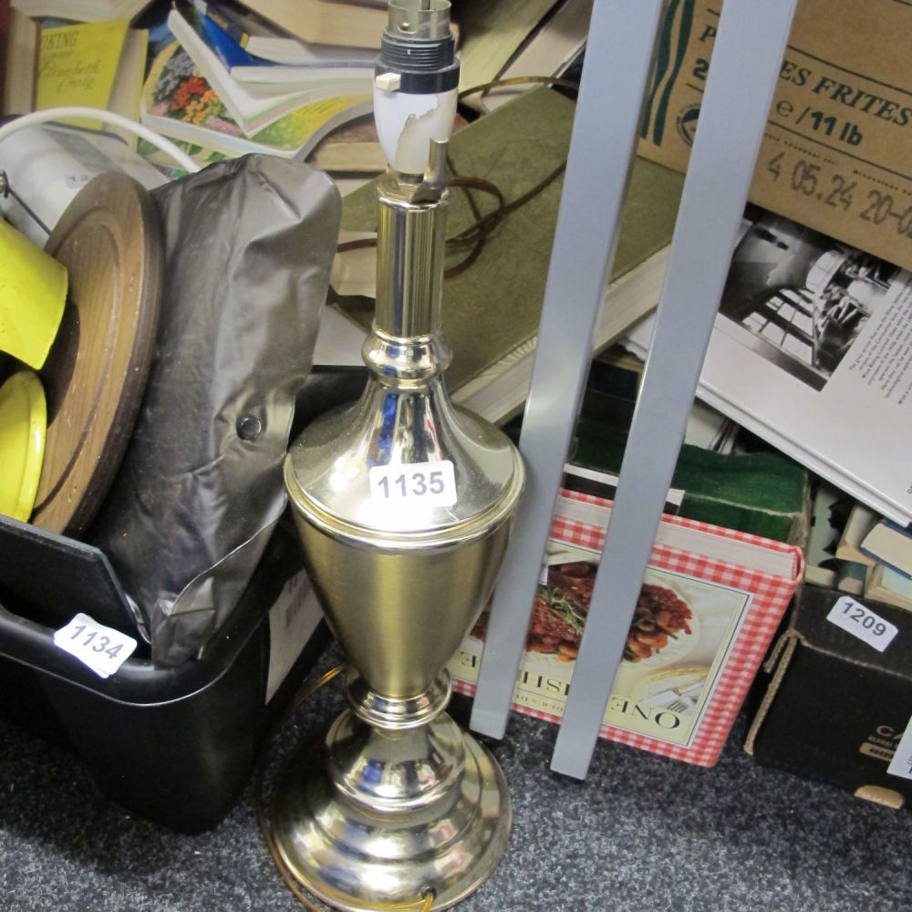 Lot 1135: Brass lamp base