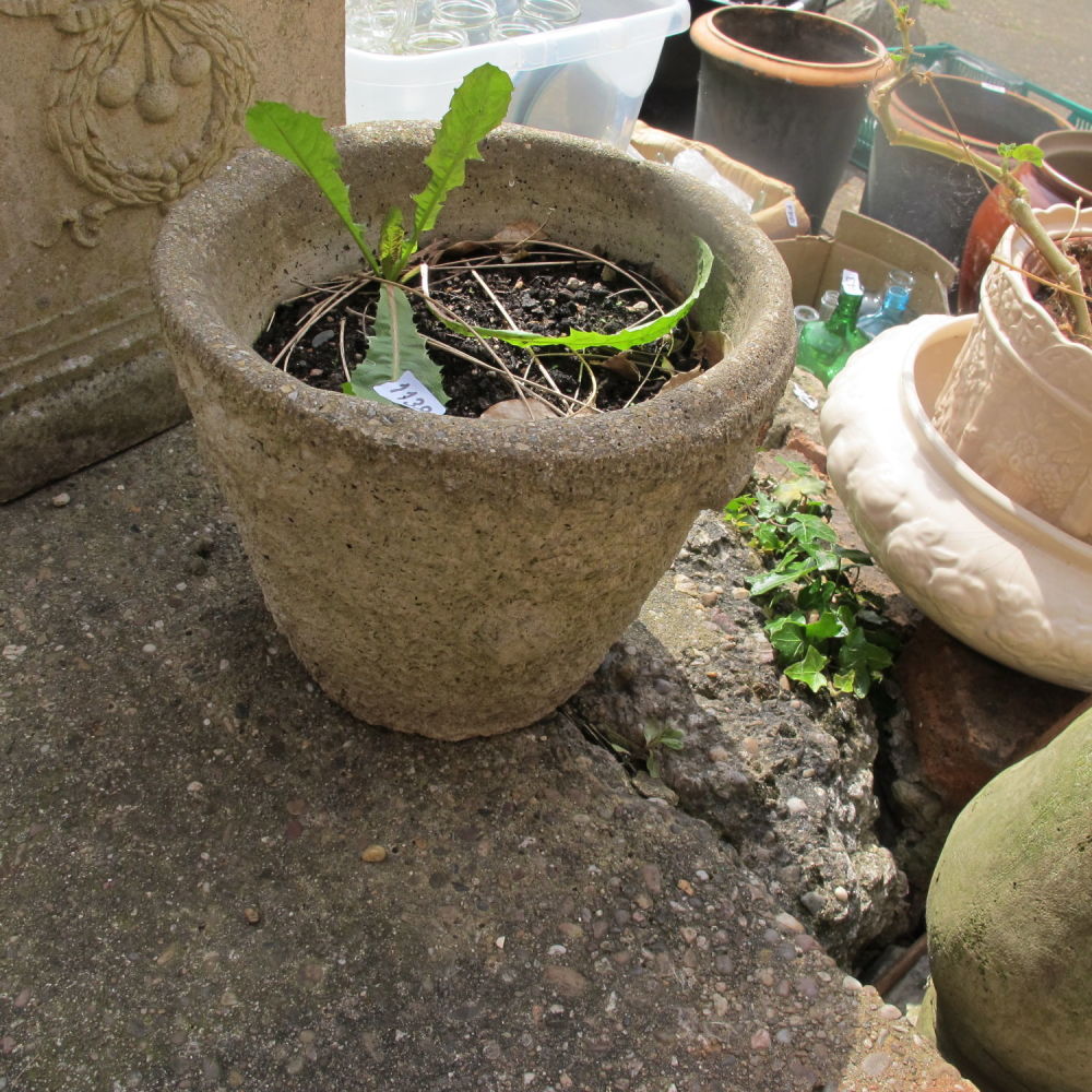 Lot 1138: Ornate stoneware planter