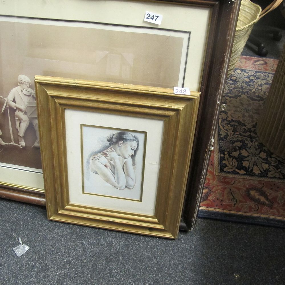 Lot 248: Gilt framed picture 