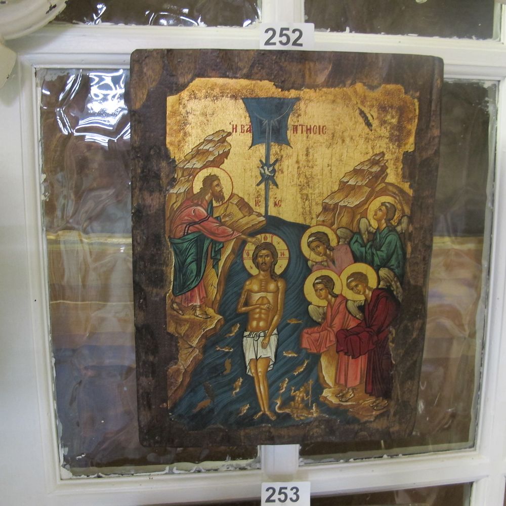 Lot 252: Stunning hand made Icon, created using the traditional...