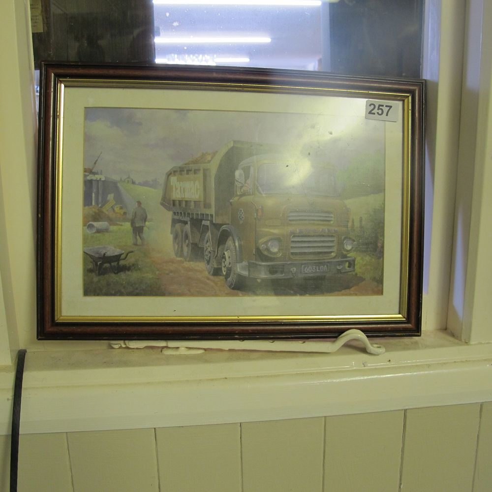 Lot 257: Framed industrial scene print