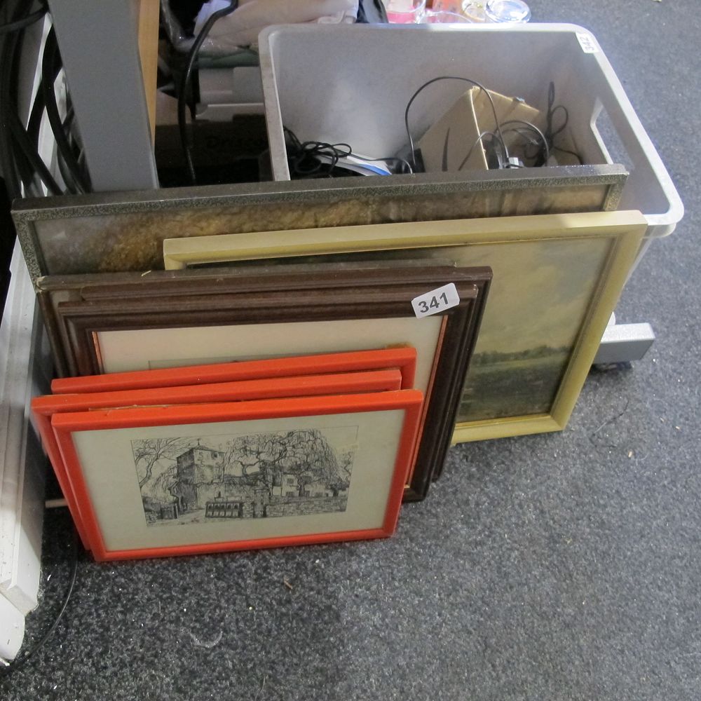 Lot 341: Selection of framed pictures and prints 