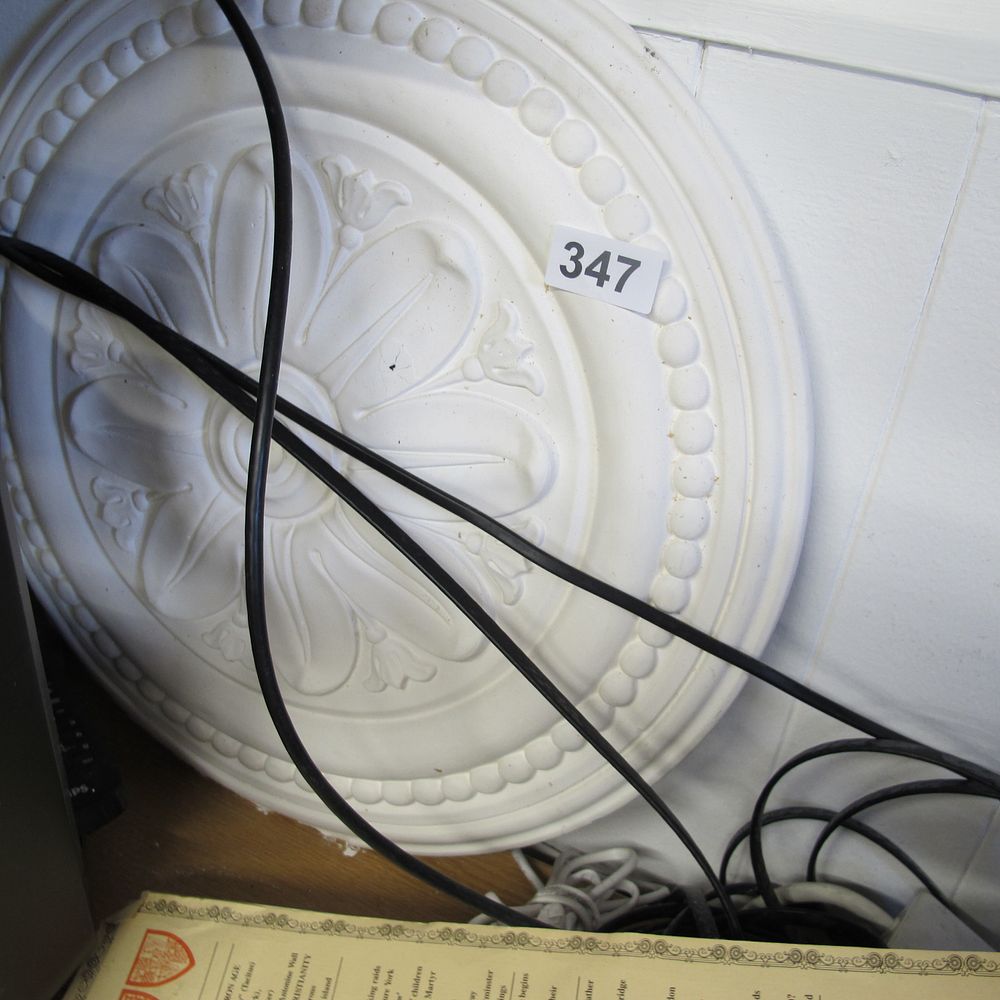 Lot 347: Plaster ceiling rose