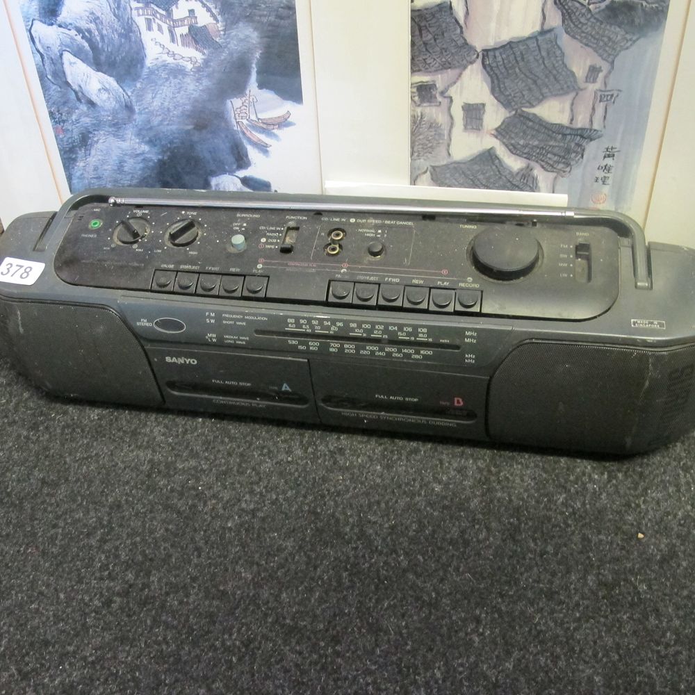 Lot 378: Sanyo boom box
