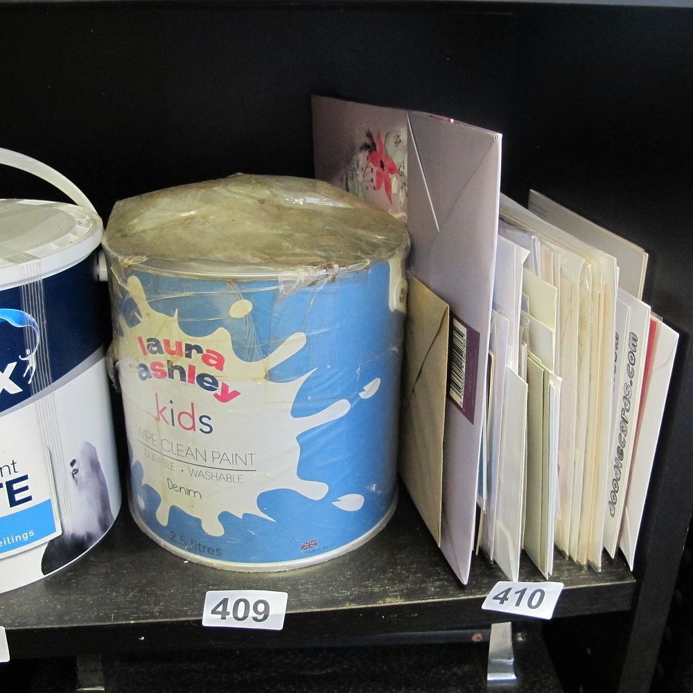 Lot 409: Laura Ashley white paint 