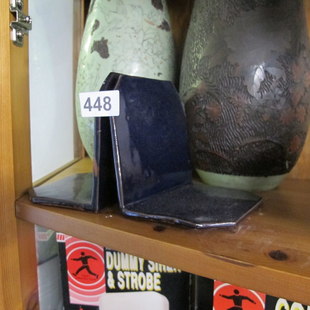 Lot 448: ceramic book ends