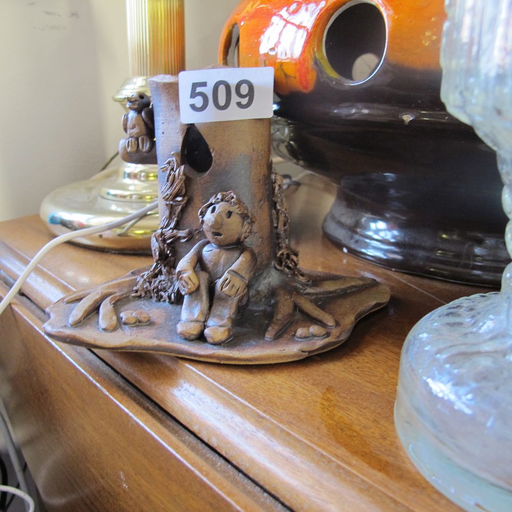 Lot 509: Clay sculpture 