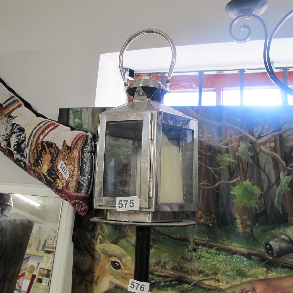 Lot 575: Candle lantern 