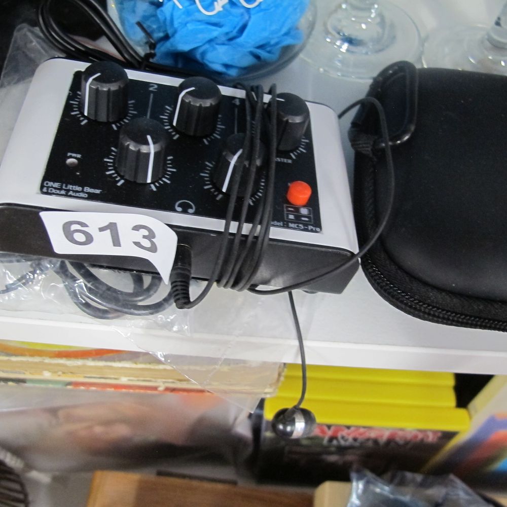 Lot 613: Douk Audio MC5 Mini Portable 4 Channel Stereo...