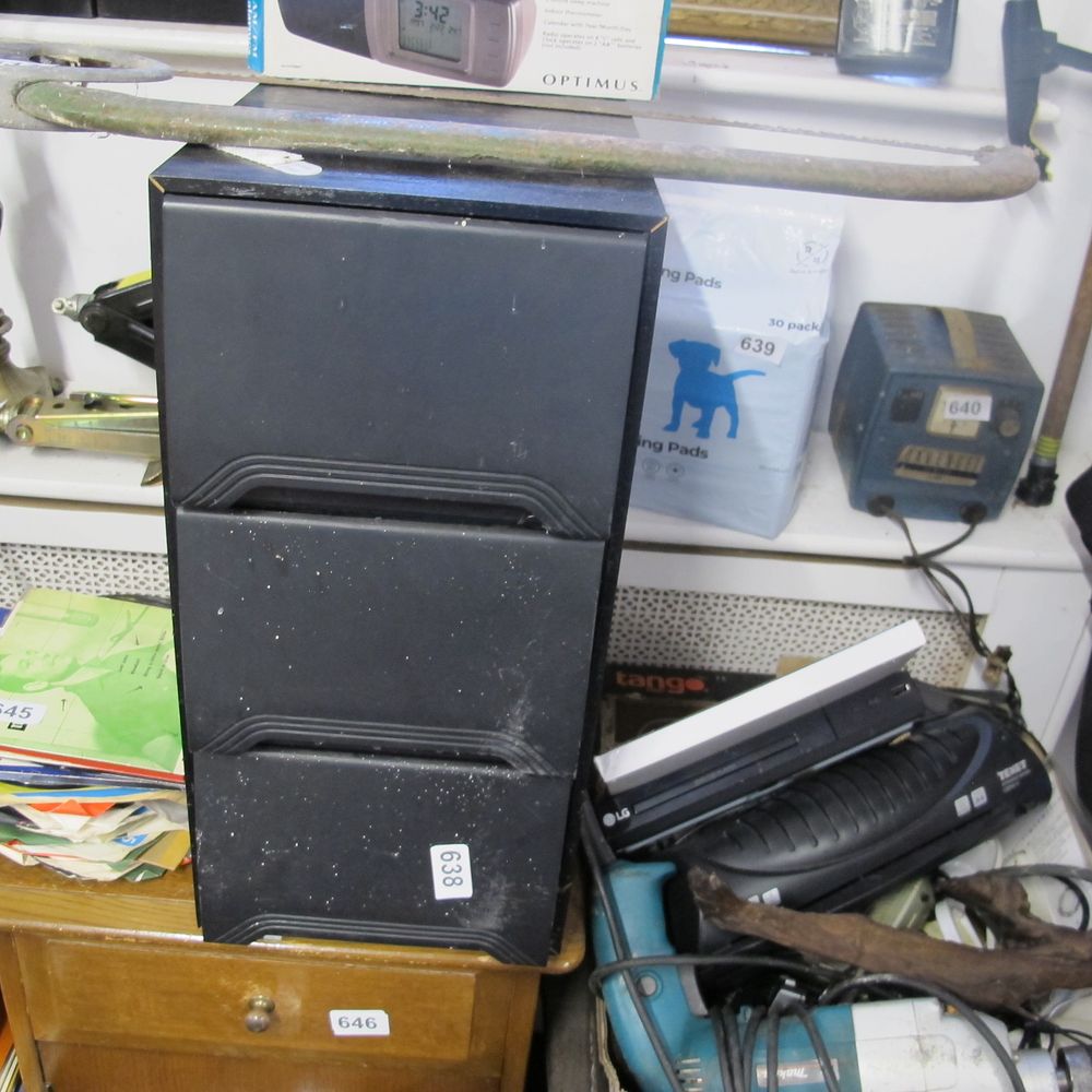 Lot 638: Storage drawers