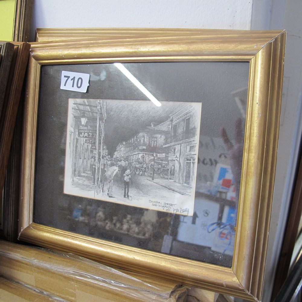 Lot 710: 2 framed and glazed prints