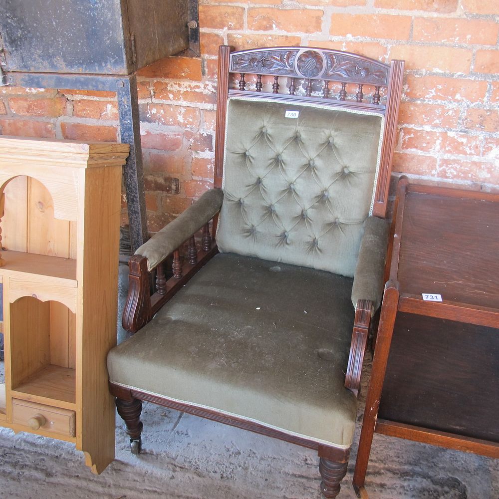 Lot 730: upholstered chair