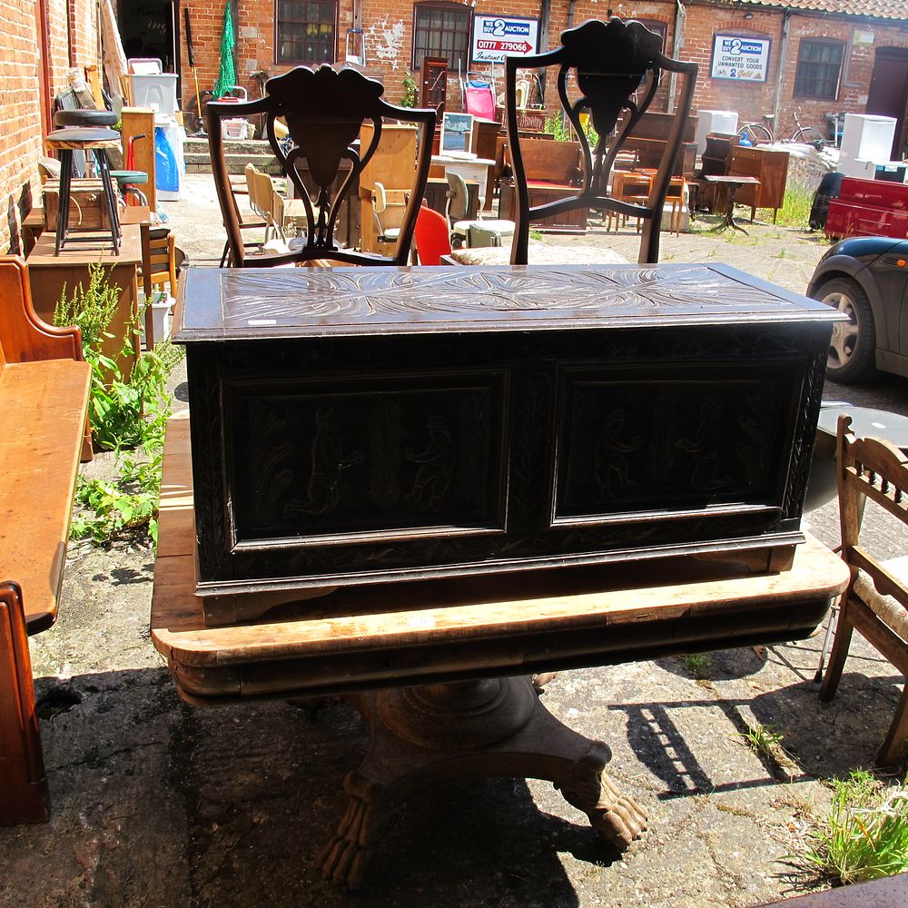Lot 745: large blanket box