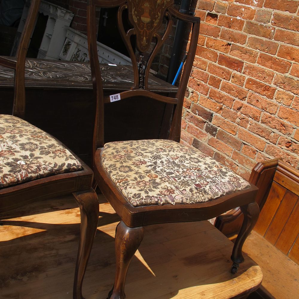 Lot 748: slightly smaller decorative chair