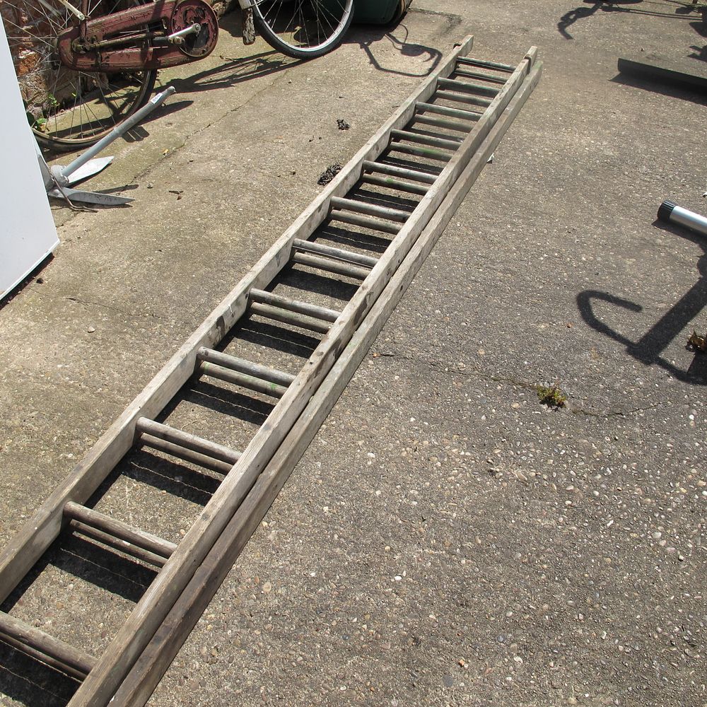Lot 863: large ladders