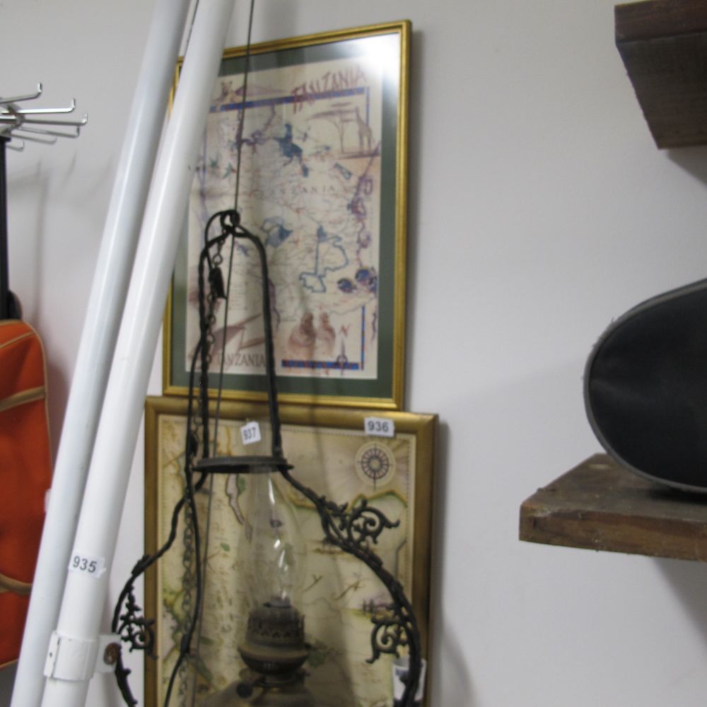Lot 936: framed maps