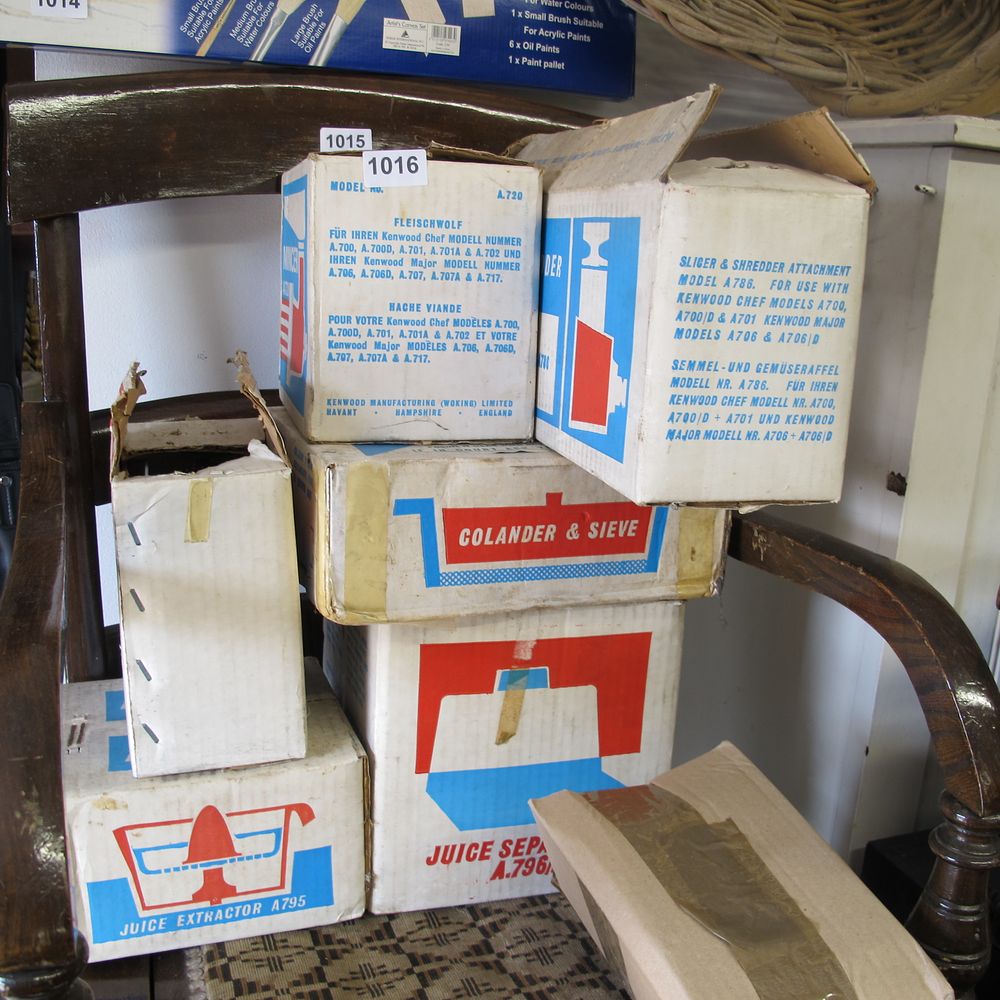 Lot 1016: Vintage boxed Kenwood kitchen appliances