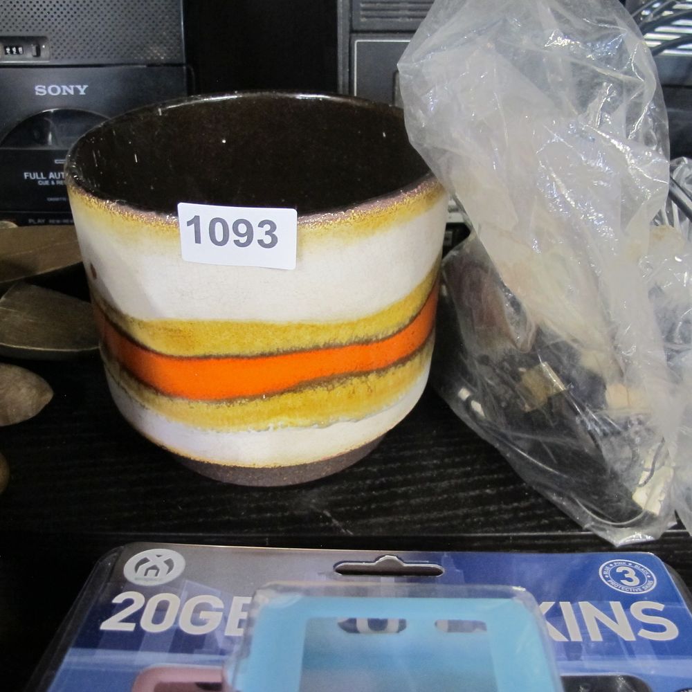 Lot 1093: Retro German ceramic planter 