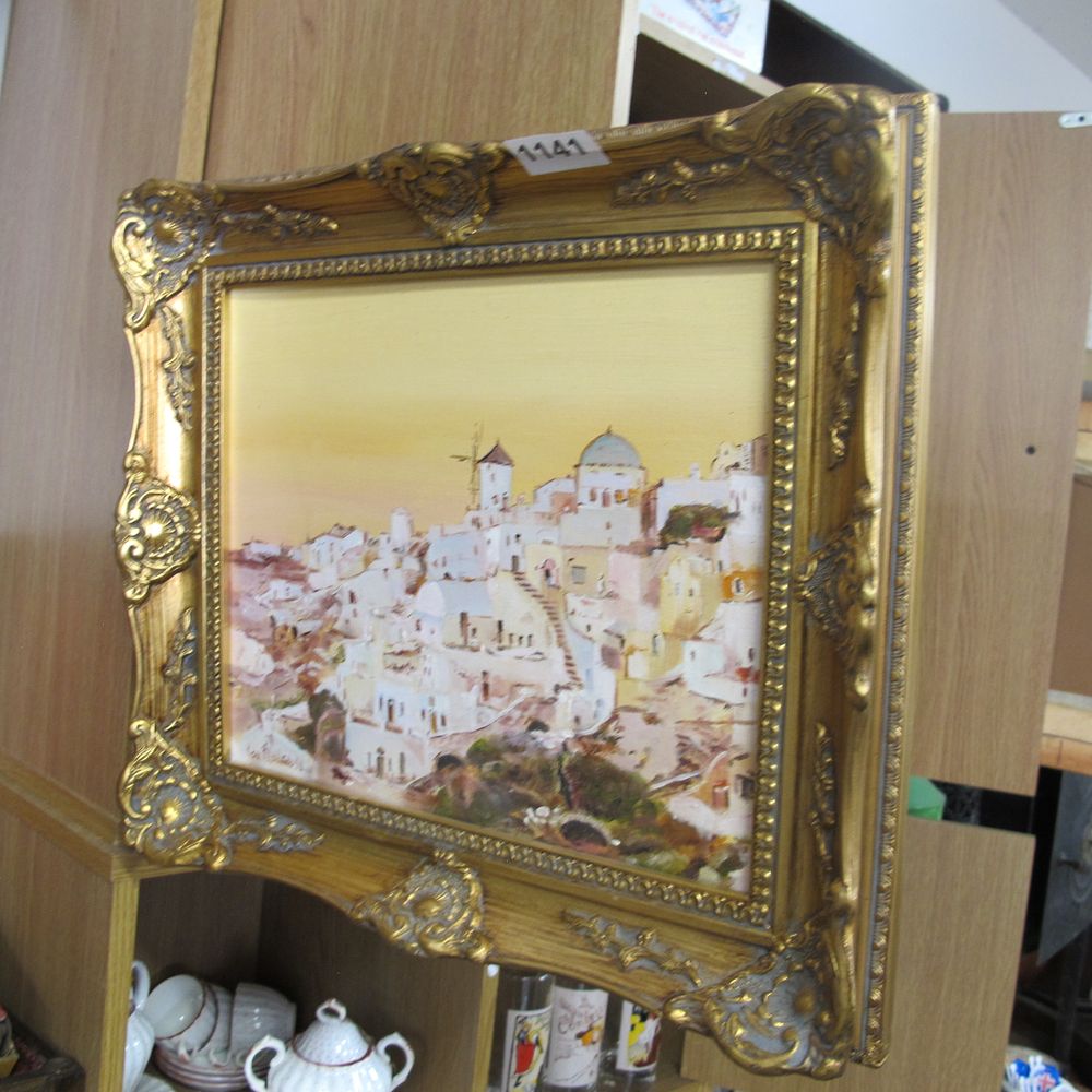 Lot 1141: Beautiful gilt frame painting ***