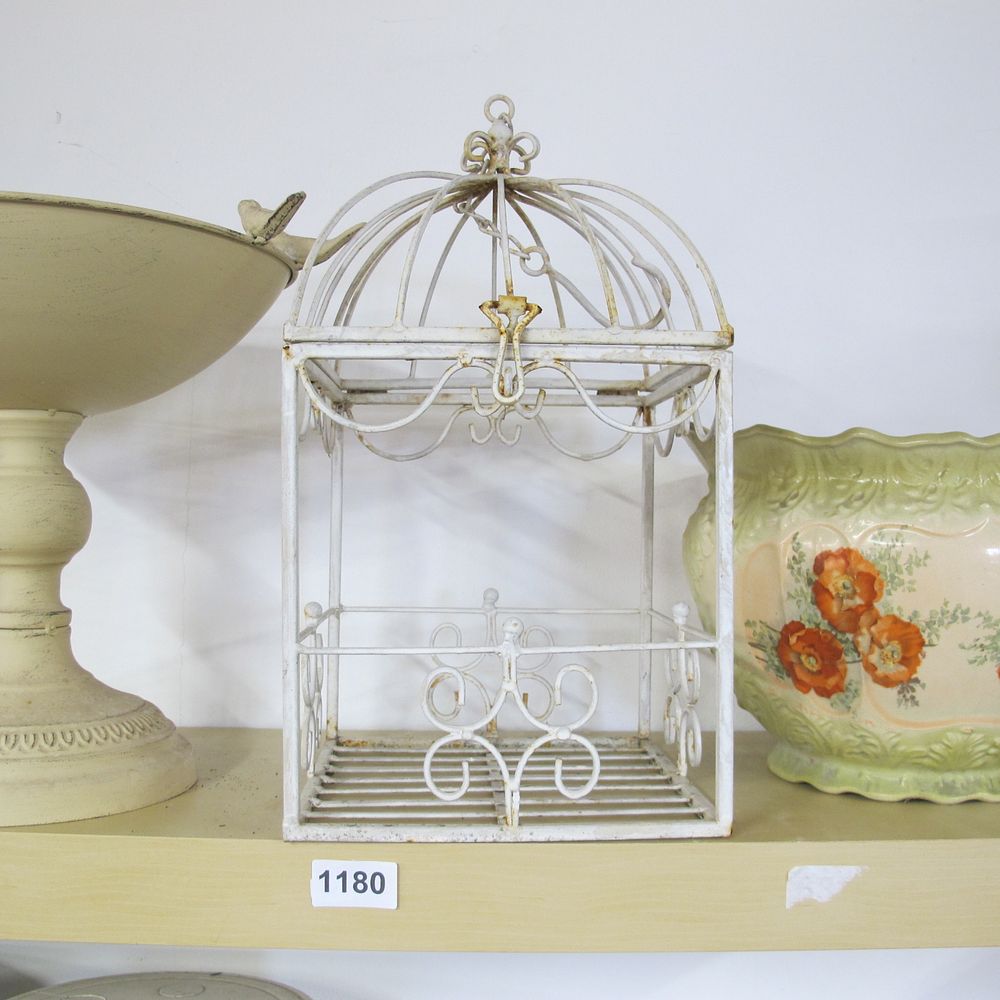 Lot 1180: Ornate decorative birdcage 