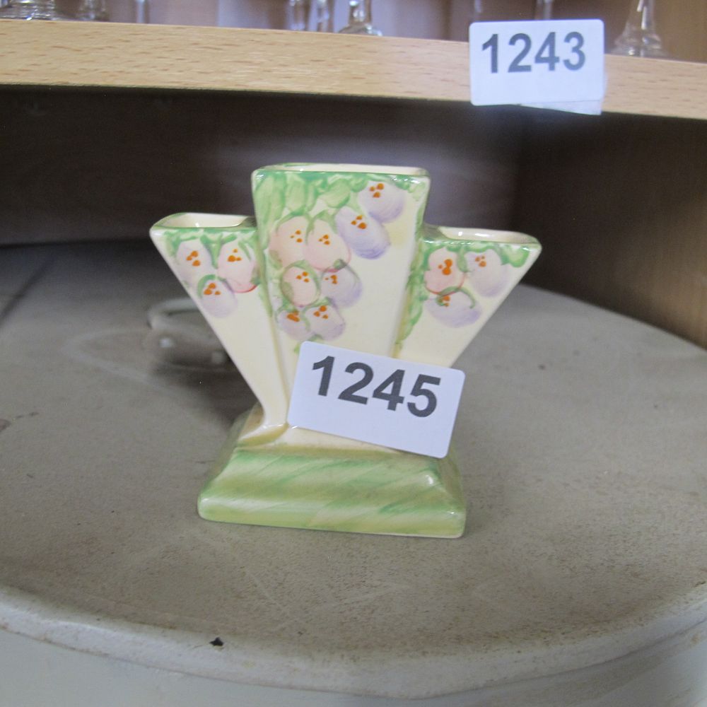 Lot 1245: Beautiful art deco hand painted ceramic by Myott...