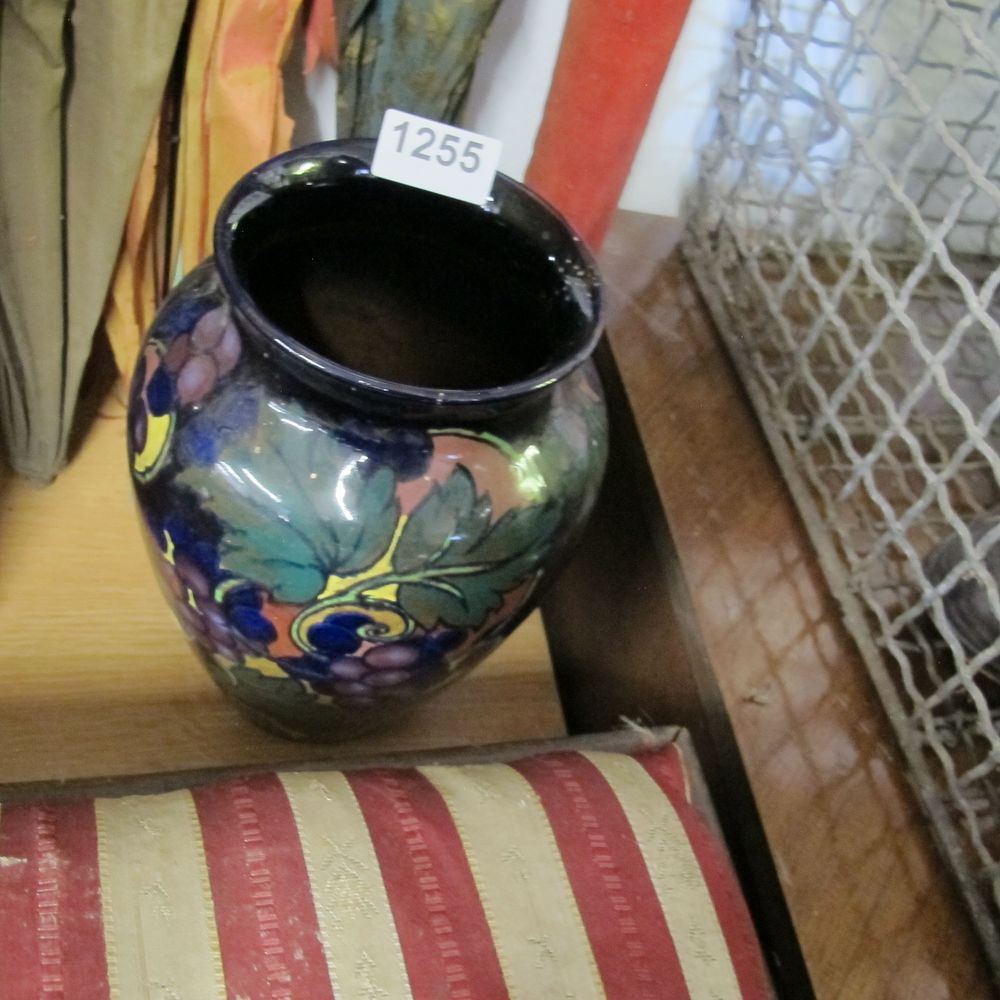 Lot 1255: Royal Stanley ware hand painted vase 