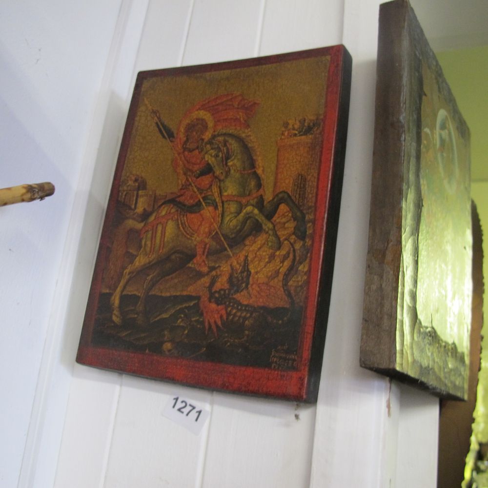 Lot 1271: Stunning hand made Icon, created using the traditional...