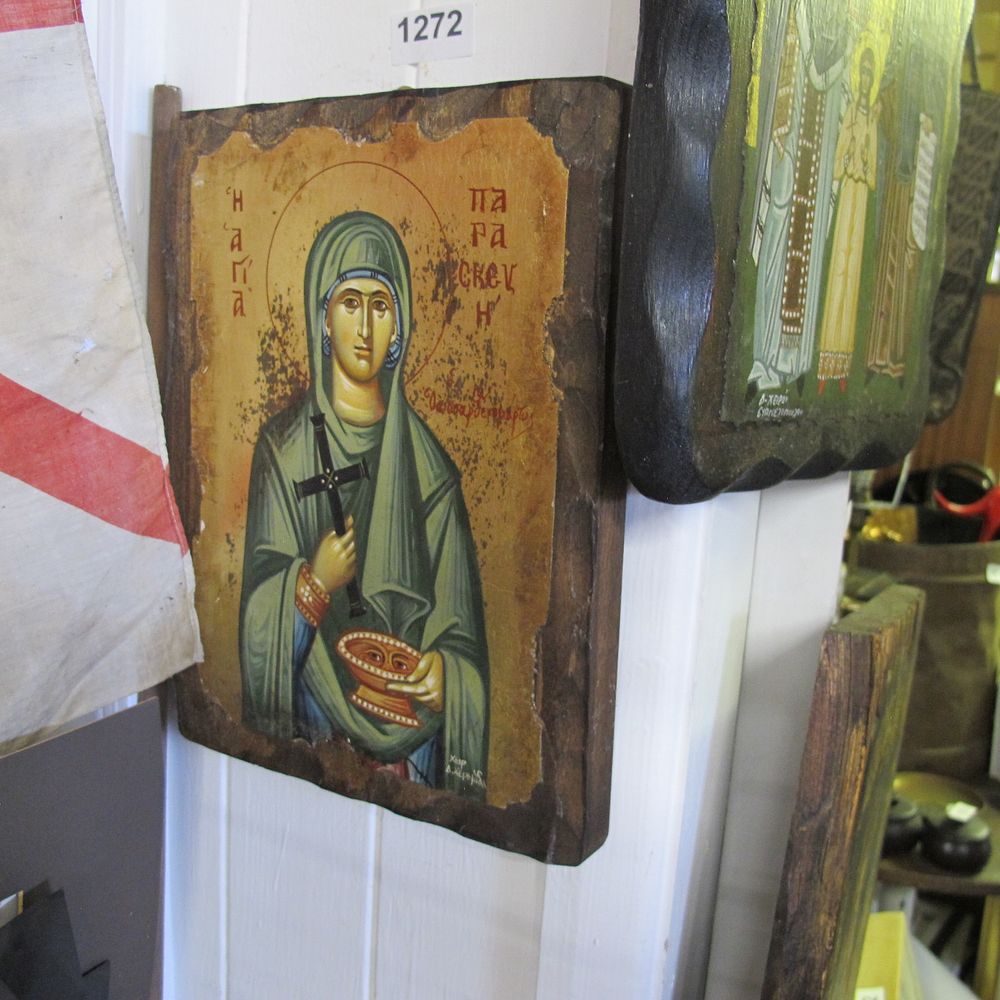 Lot 1272: Stunning hand made Icon, created using the traditional...