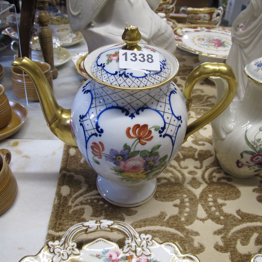Lot 1338: A beautiful Charles Ahrenfeldt Limoges teapot