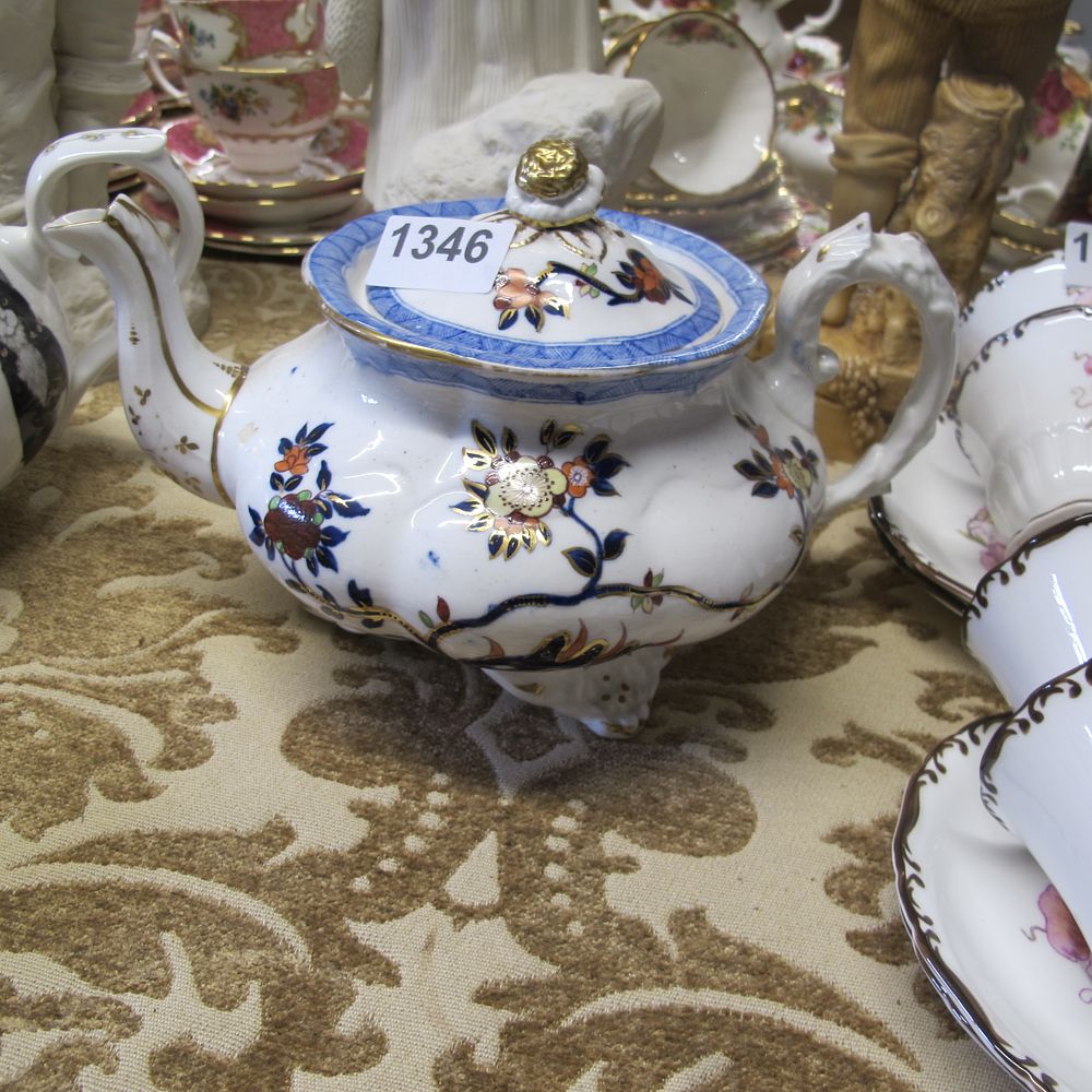 Lot 1346: Antique teapot