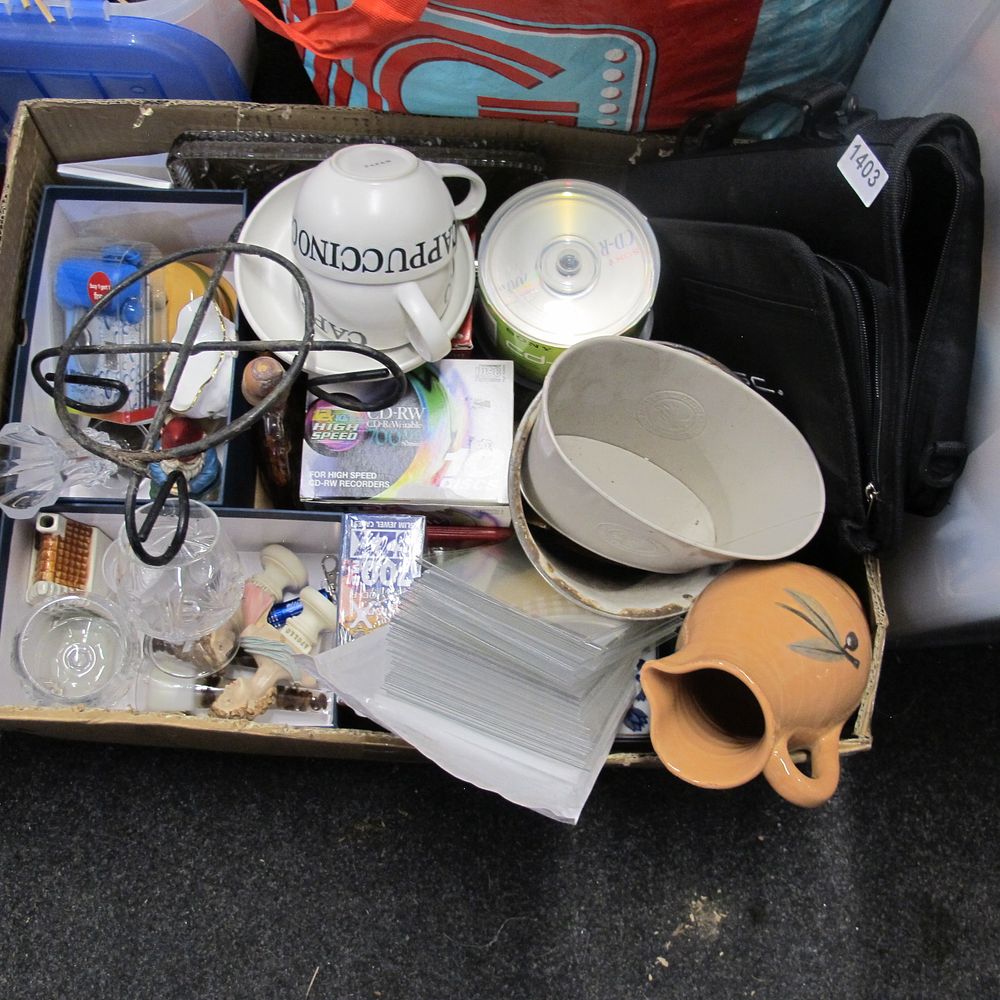 Lot 1403: A box of misc.