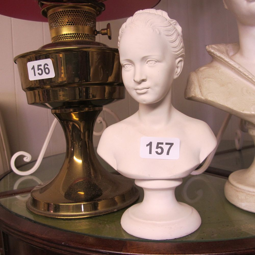 Lot 157: vintage jesmonite english bust