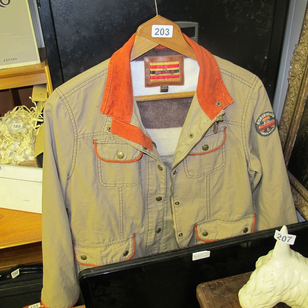 Lot 203: Horsewear Ireland jacket 