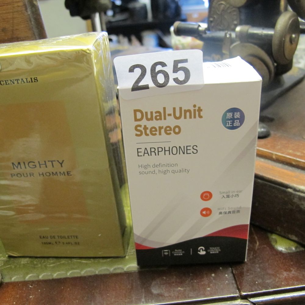 Lot 265: Boxed Dual unit bluetooth mini stereo ear buds