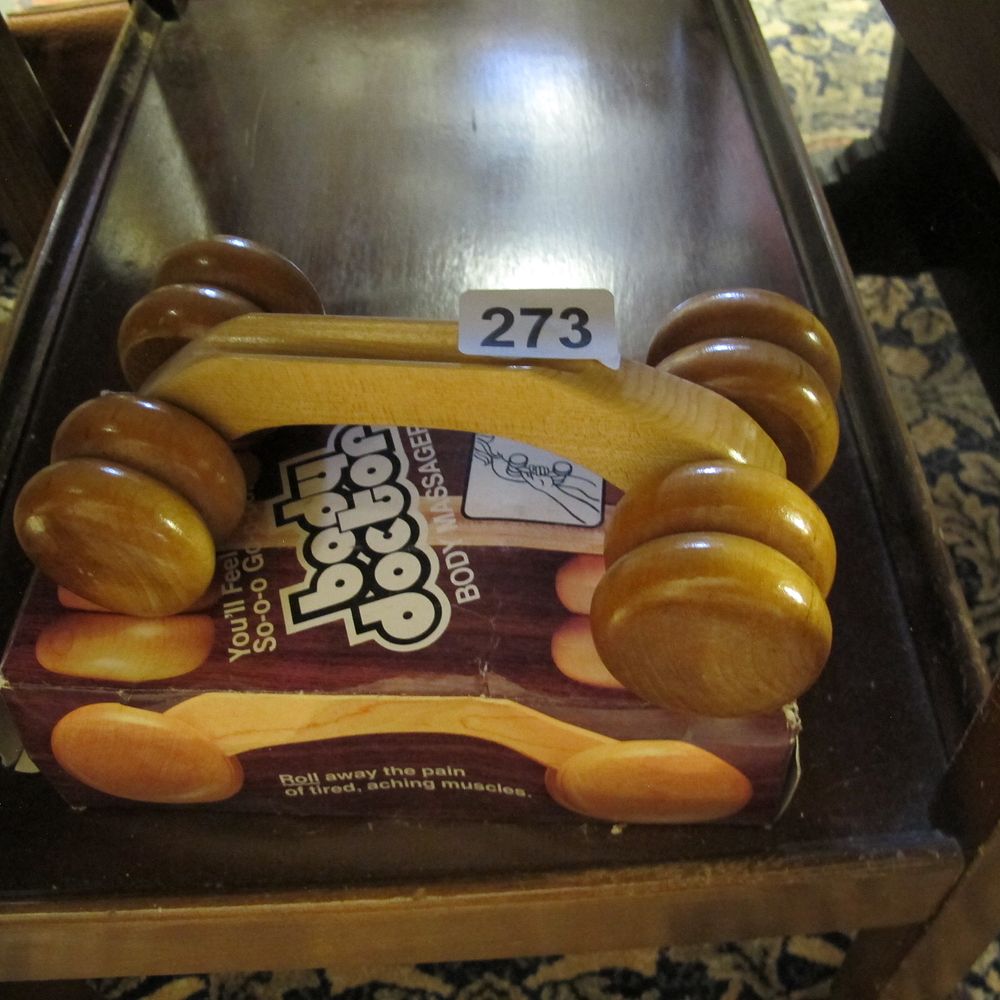 Lot 273: Boxed wooden body doctor massager tool 