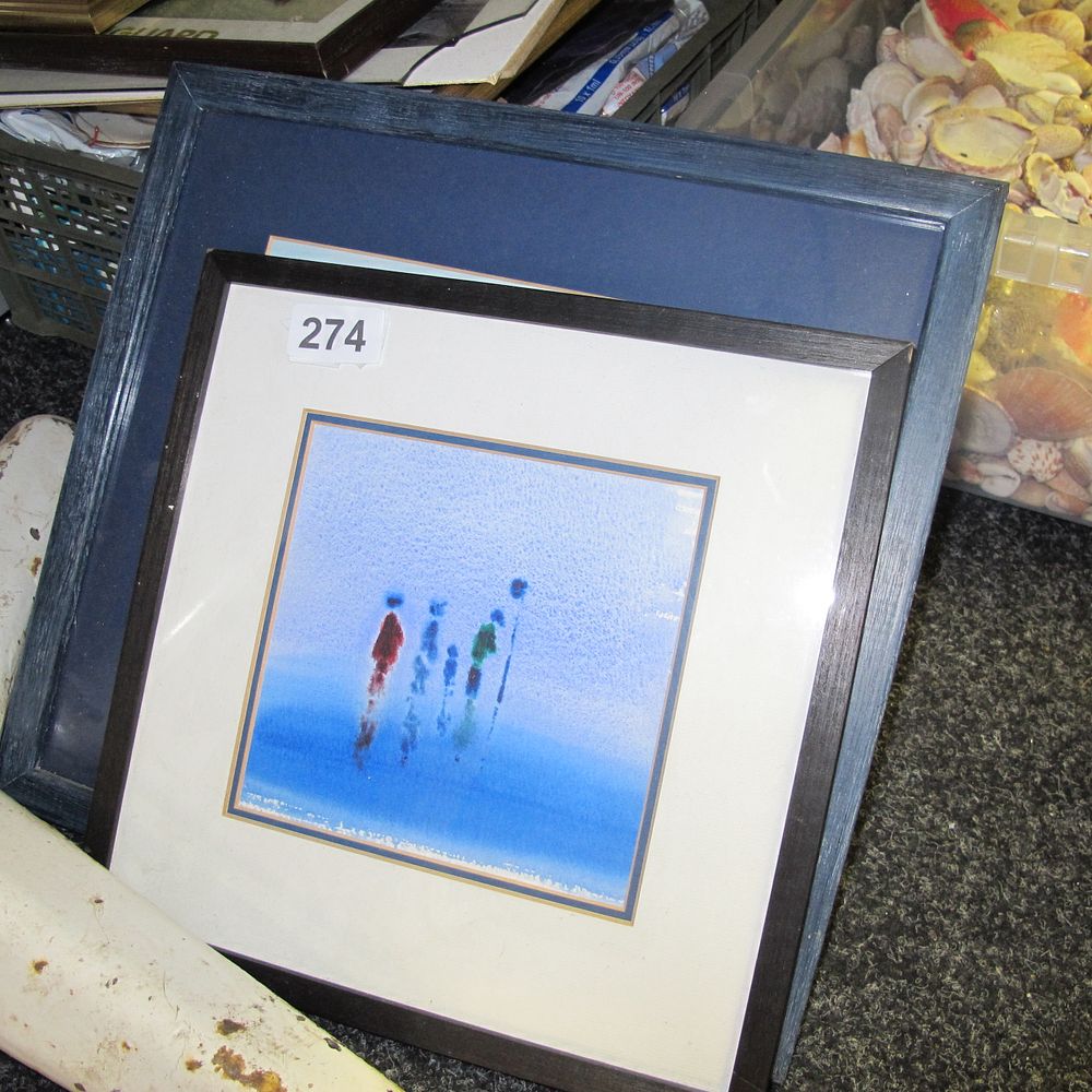 Lot 274: Framed and glazed pictures 